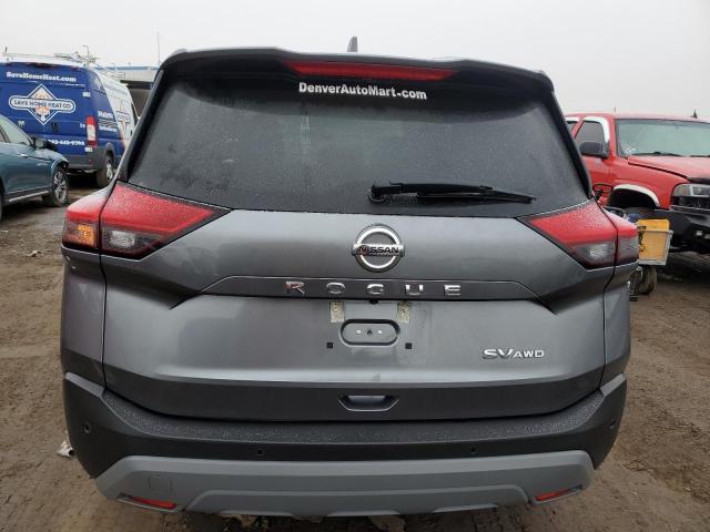 5N1AT3BB4MC718663 - 2021 NISSAN ROGUE SV GRAY photo 6