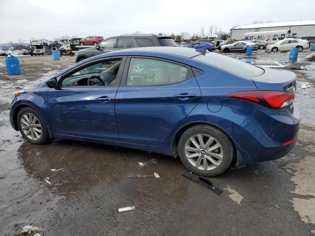 5NPDH4AE2GH795643 - 2016 HYUNDAI ELANTRA SE BLUE photo 2