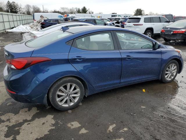 5NPDH4AE2GH795643 - 2016 HYUNDAI ELANTRA SE BLUE photo 3