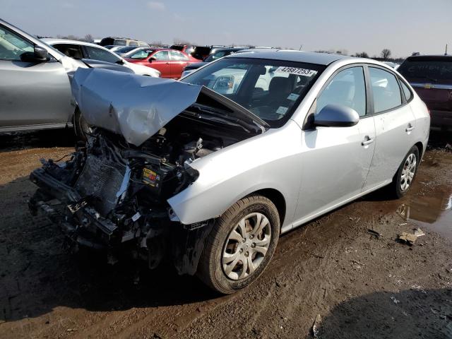 KMHDU4AD4AU907810 - 2010 HYUNDAI ELANTRA BLUE SILVER photo 1