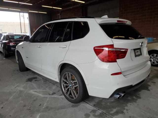 5UXWX9C53F0D47527 - 2015 BMW X3 XDRIVE28I WHITE photo 2
