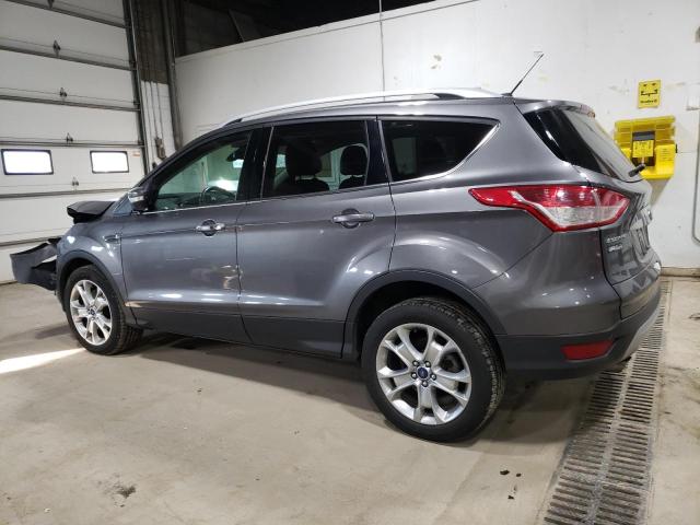 1FMCU9J9XEUA52833 - 2014 FORD ESCAPE TITANIUM GRAY photo 2