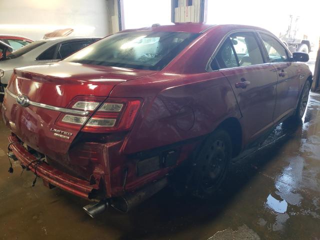 1FAHP2F82DG196727 - 2013 FORD TAURUS LIMITED RED photo 3