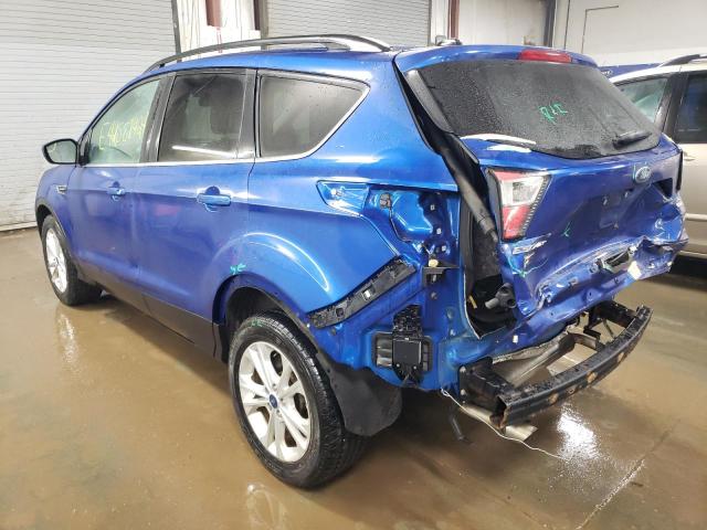 1FMCU9GD4HUC61260 - 2017 FORD ESCAPE SE BLUE photo 2