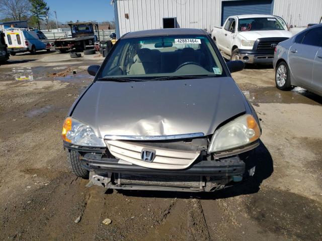 1HGES16581L018904 - 2001 HONDA CIVIC LX TAN photo 5