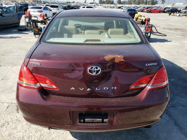 4T1BK36B56U139468 - 2006 TOYOTA AVALON XL BURGUNDY photo 6