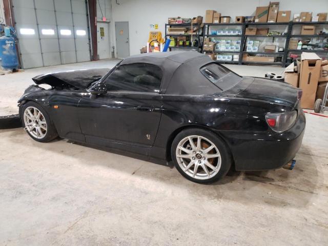 JHMAP21464T004926 - 2004 HONDA S2000 BLACK photo 2