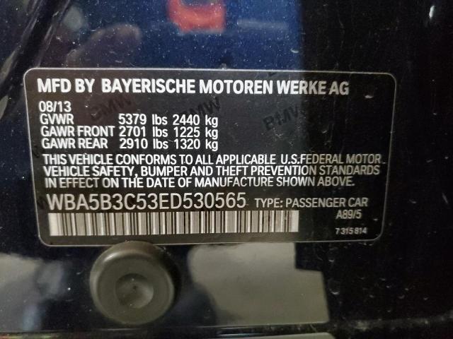 WBA5B3C53ED530565 - 2014 BMW 535 XI BLUE photo 13