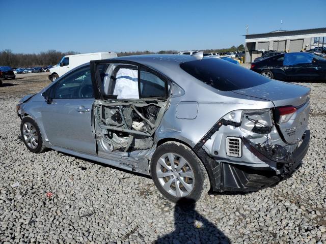 JTDEPMAE9MJ128630 - 2021 TOYOTA COROLLA LE SILVER photo 2