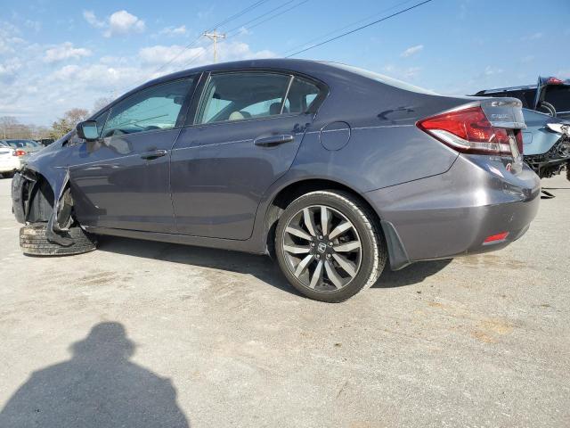 19XFB2F92EE082950 - 2014 HONDA CIVIC EXL ნაცრისფერი ფოტო 2