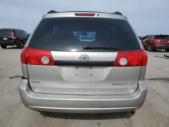 5TDZK23C27S054524 - 2007 TOYOTA SIENNA CE SILVER photo 6