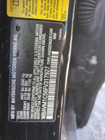 WBAVM1C56FV317927 - 2015 BMW X1 SDRIVE28I BLACK photo 14