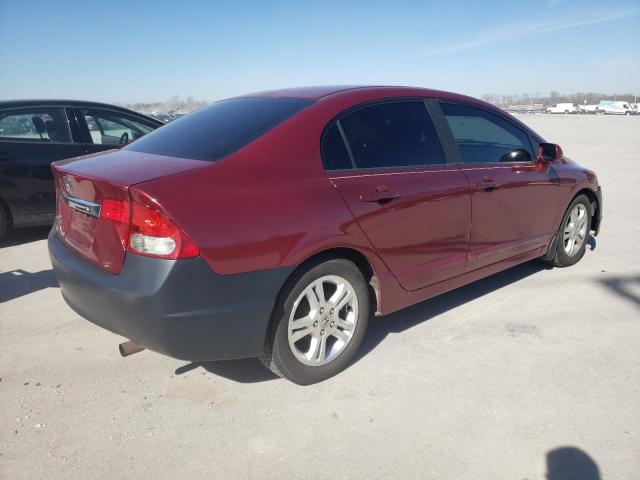 2HGFA16569H340313 - 2009 HONDA CIVIC LX RED photo 3