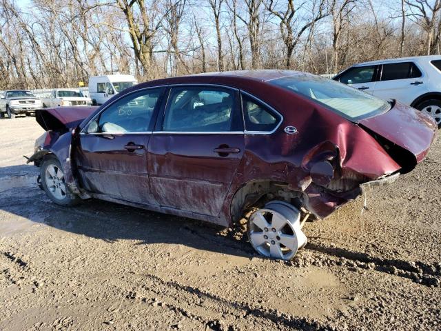 2G1WT58N979321297 - 2007 CHEVROLET IMPALA 4D LT MAROON photo 2