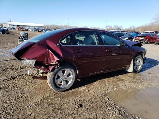 2G1WT58N979321297 - 2007 CHEVROLET IMPALA 4D LT MAROON photo 3