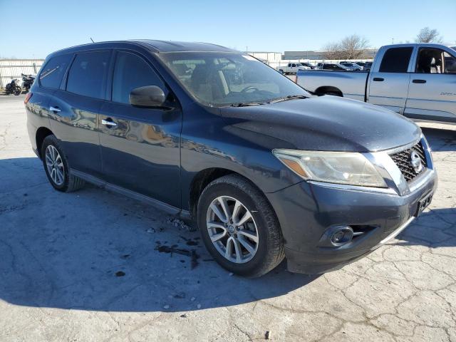 5N1AR2MN9EC646960 - 2014 NISSAN PATHFINDER S BLUE photo 4