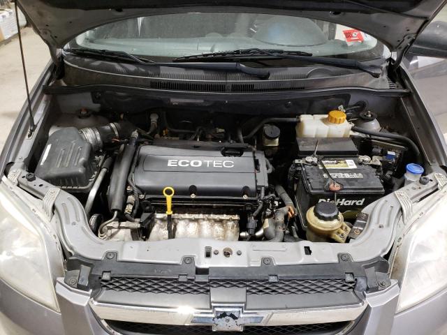 KL1TD5DE3AB125463 - 2010 CHEVROLET AVEO LS ნაცრისფერი ფოტო 11