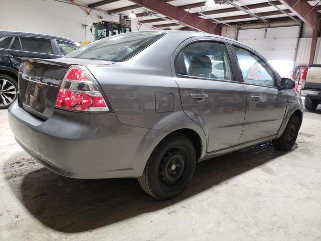 KL1TD5DE3AB125463 - 2010 CHEVROLET AVEO LS ნაცრისფერი ფოტო 3