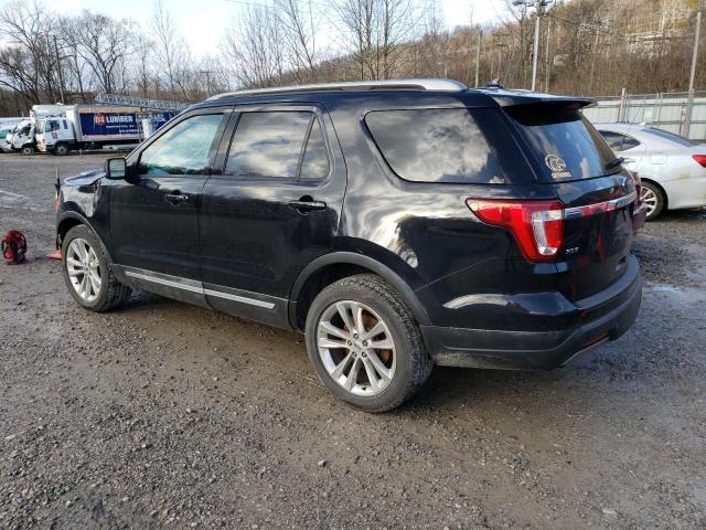 1FM5K8D85KGA45651 - 2019 FORD EXPLORER XLT BLACK photo 2