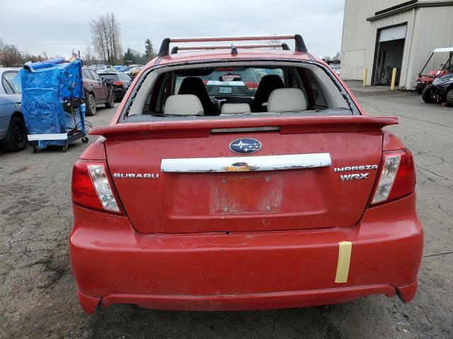 JF1GE75668G517737 - 2008 SUBARU IMPREZA WRX PREMIUM RED photo 6