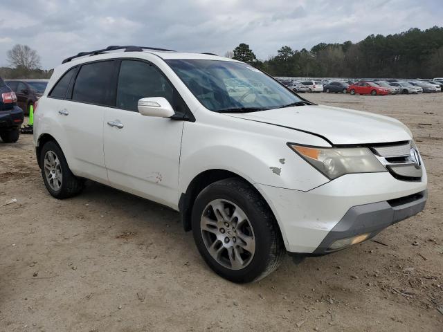 2HNYD28268H528510 - 2008 ACURA MDX WHITE photo 4