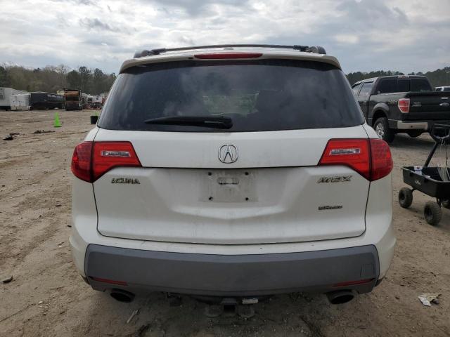 2HNYD28268H528510 - 2008 ACURA MDX WHITE photo 6