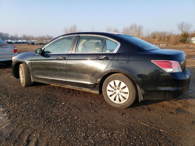 1HGCP26339A011721 - 2009 HONDA ACCORD LX BLACK photo 2