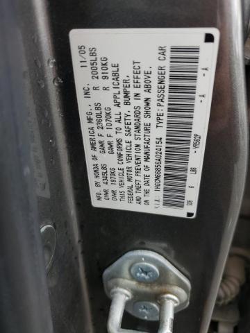 1HGCM66856A024154 - 2006 HONDA ACCORD EX GRAY photo 12