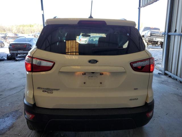 MAJ6S3GL4MC449021 - 2021 FORD ECOSPORT SE WHITE photo 6