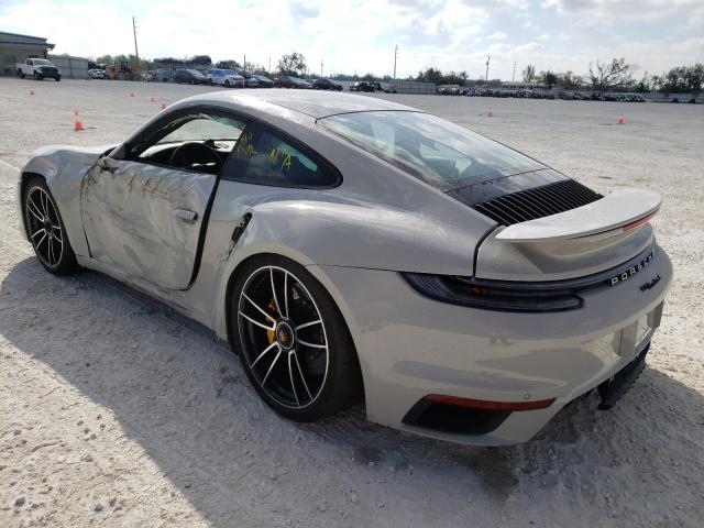 WP0AD2A97MS257538 - 2021 PORSCHE 911 TURBO GRAY photo 2