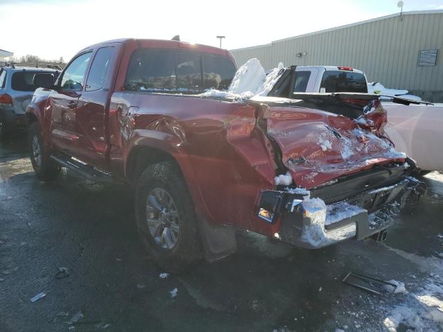 5TFSZ5AN6JX137233 - 2018 TOYOTA TACOMA ACCESS CAB RED photo 2