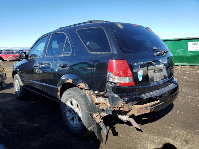 KNDJD733435055727 - 2003 KIA SORENTO EX BLACK photo 2