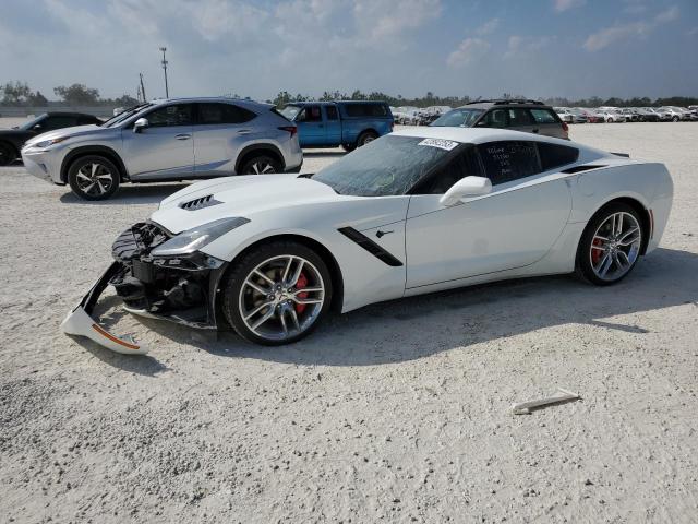 1G1YB2D73K5104478 - 2019 CHEVROLET CORVETTE STINGRAY 1LT WHITE photo 1