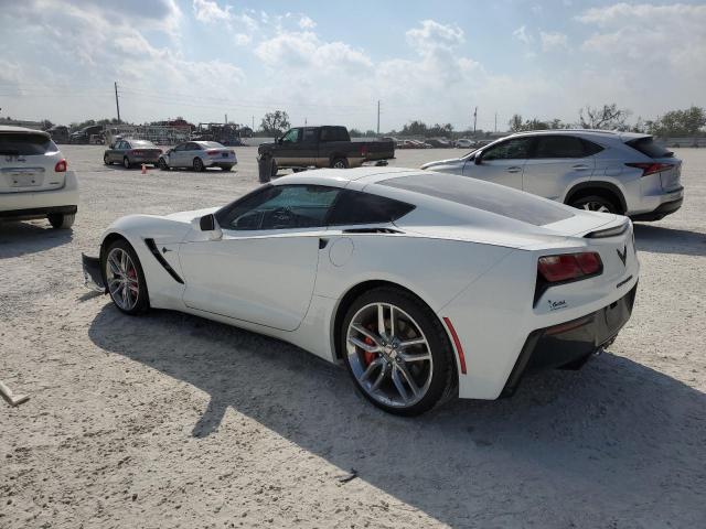 1G1YB2D73K5104478 - 2019 CHEVROLET CORVETTE STINGRAY 1LT WHITE photo 2