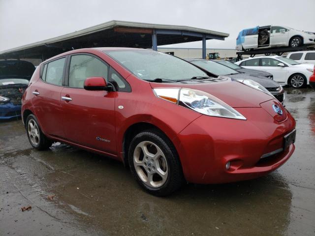 JN1AZ0CP9CT026427 - 2012 NISSAN LEAF SV MAROON photo 4