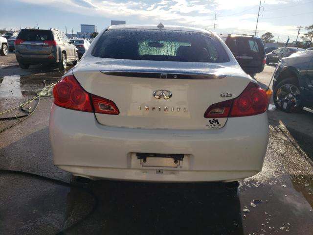 JN1DV6AP6BM603034 - 2011 INFINITI G25 BASE WHITE photo 6