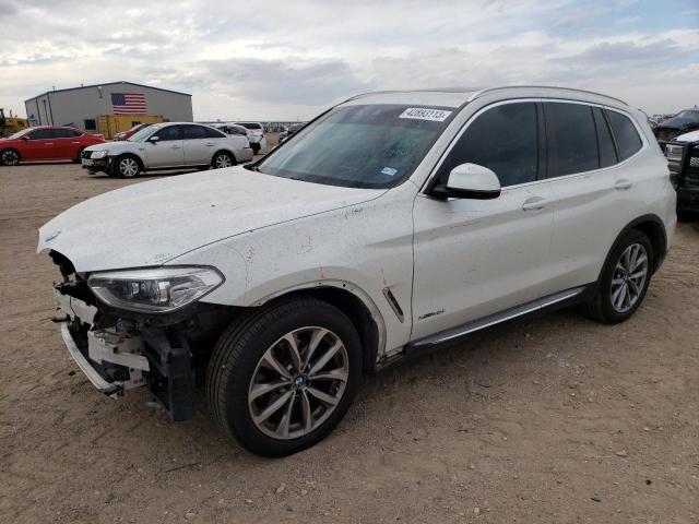 5UXTR9C58JLD58592 - 2018 BMW X3 XDRIVE30I WHITE photo 1