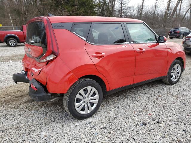 KNDJ23AU6L7725132 - 2020 KIA SOUL LX RED photo 3