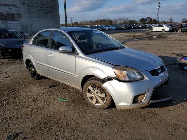 KNADH4A33A6650270 - 2010 KIA RIO LX SILVER photo 4