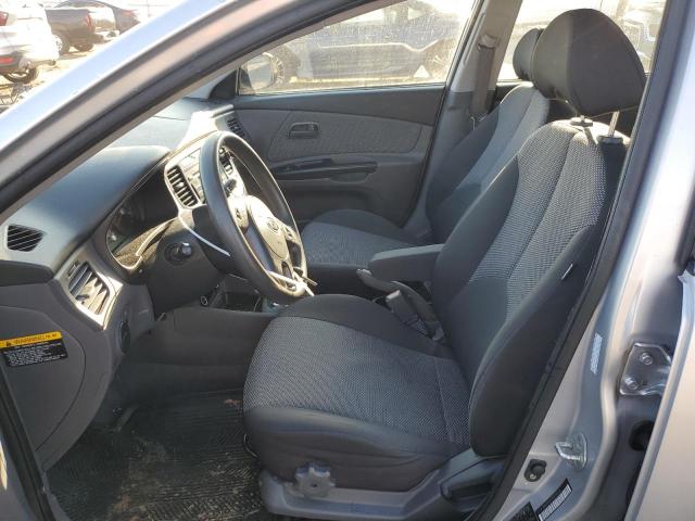 KNADH4A33A6650270 - 2010 KIA RIO LX SILVER photo 7