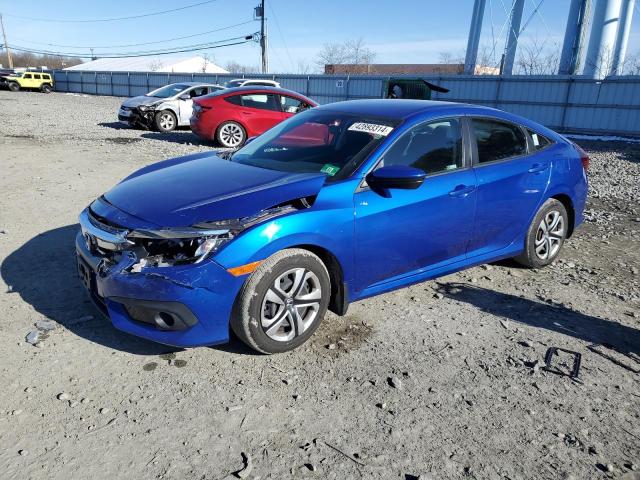 2HGFC2F66JH587408 - 2018 HONDA CIVIC LX BLUE photo 1