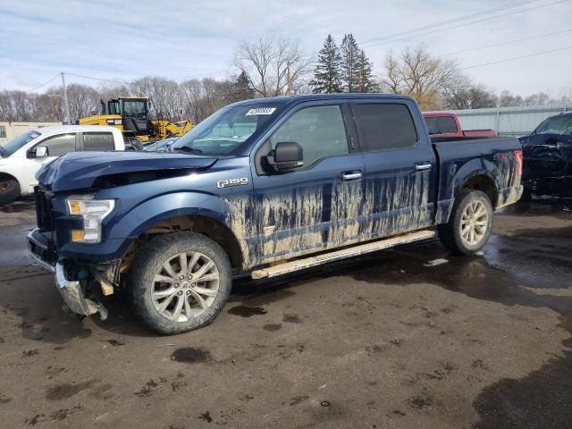 1FTEW1EPXGKD65347 - 2016 FORD F150 SUPERCREW BLUE photo 1