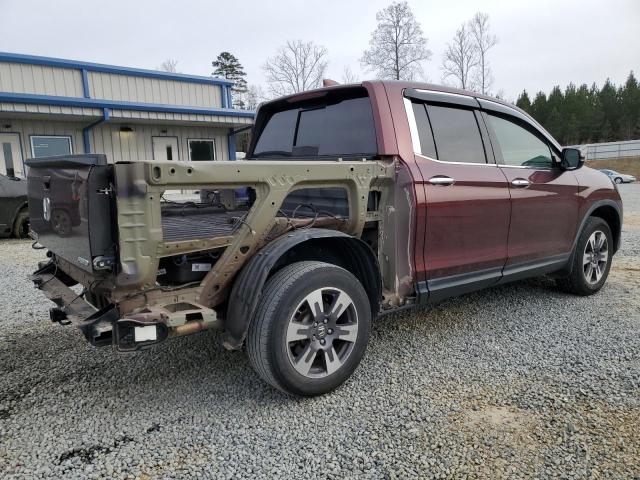 5FPYK3F75HB037889 - 2017 HONDA RIDGELINE RTL BURGUNDY photo 3