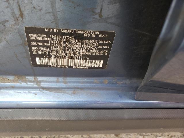 JF2GTABC5JH311415 - 2018 SUBARU CROSSTREK PREMIUM 蓝色 照片 13