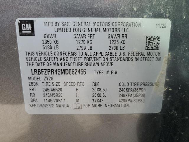 LRBFZPR45MD062456 - 2021 BUICK ENVISION ESSENCE SILVER photo 14