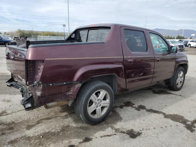 5FPYK1F52DB015331 - 2013 HONDA RIDGELINE RTL BURGUNDY photo 3