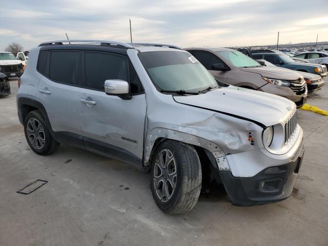 ZACCJADT1GPD33753 - 2016 JEEP RENEGADE LIMITED SILVER photo 4