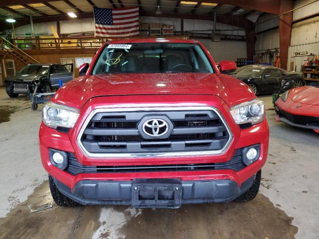 3TMAZ5CN2GM006128 - 2016 TOYOTA TACOMA DOUBLE CAB RED photo 5