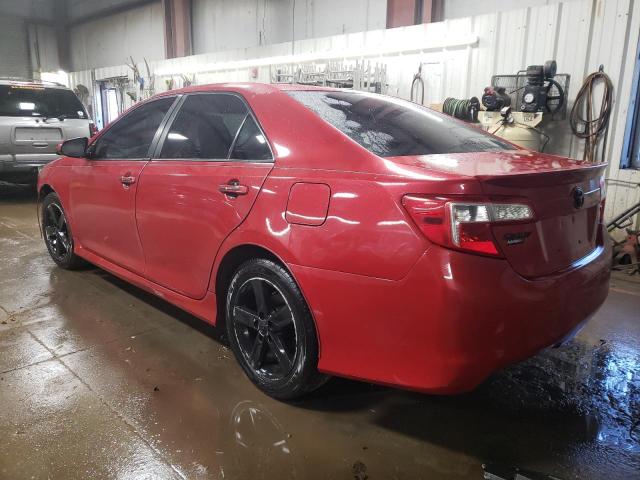 4T1BF1FK1CU592748 - 2012 TOYOTA CAMRY BASE RED photo 2
