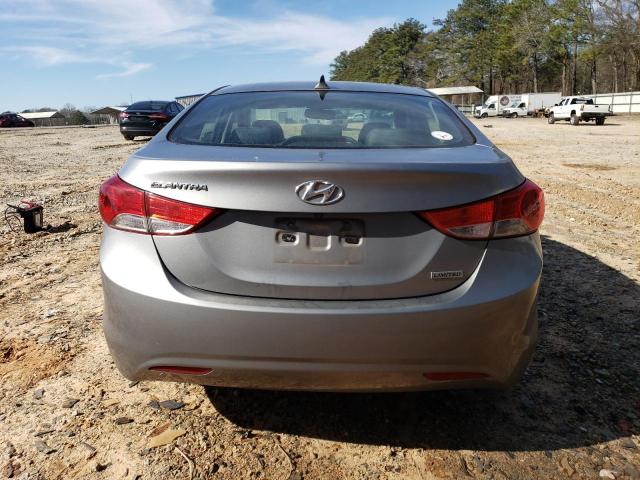 KMHDH4AE2DU946140 - 2013 HYUNDAI ELANTRA GLS SILVER photo 6